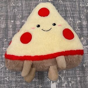 Cute Pizza Slice Plush Toy - Pink Sky